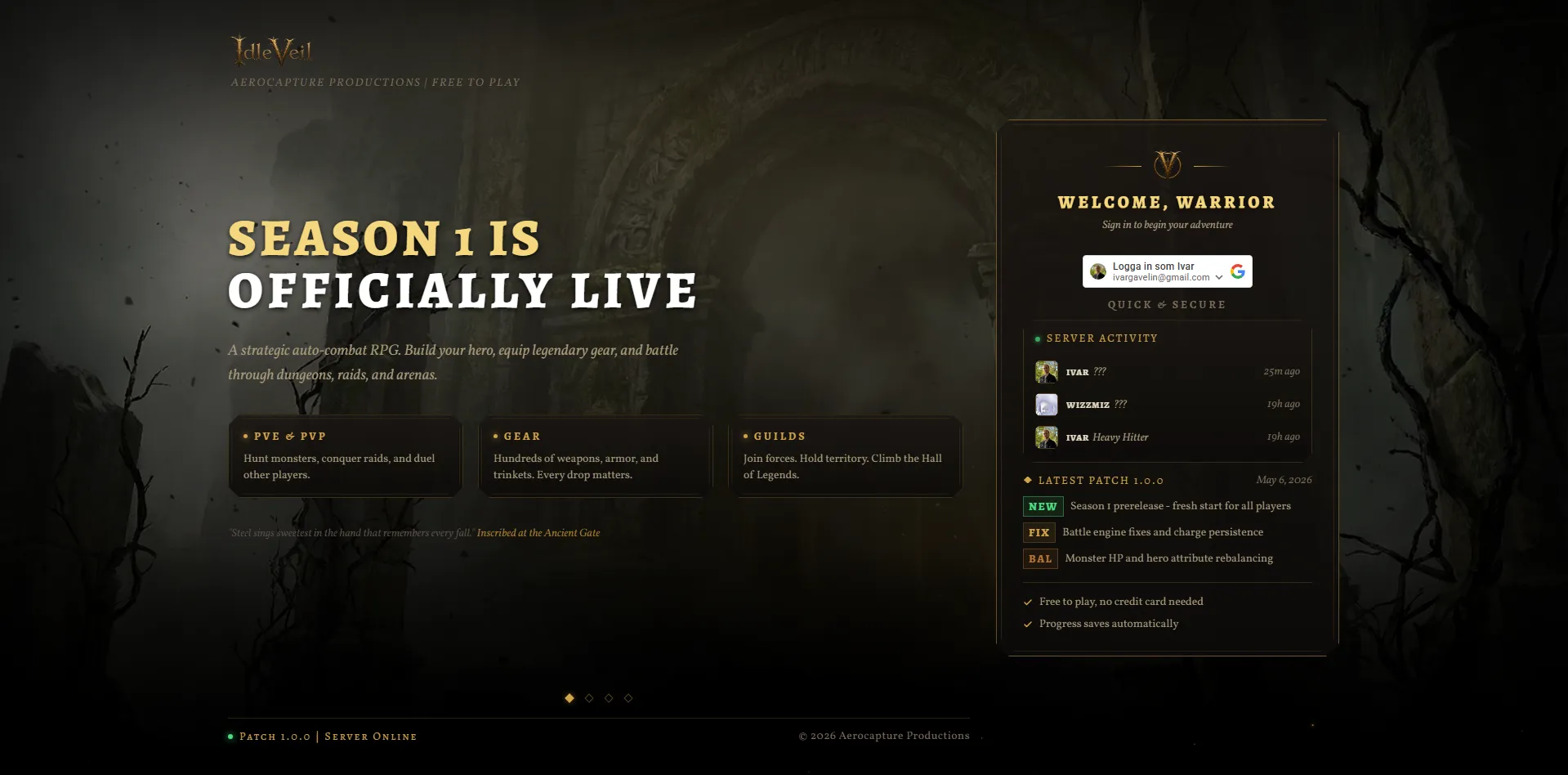 Idleveil Project Screenshot